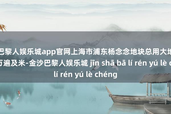 金沙巴黎人娱乐城app官网上海市浦东杨念念地块总用大地积约5.31万遍及米-金沙巴黎人娱乐城 jīn shā bā lí rén yú lè chéng