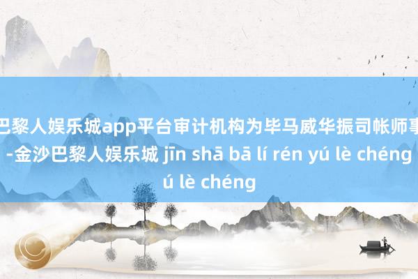 现金巴黎人娱乐城app平台审计机构为毕马威华振司帐师事务所-金沙巴黎人娱乐城 jīn shā bā lí rén yú lè chéng